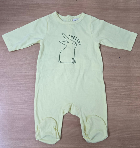 Baby's jumpsuit - Rabbit hello