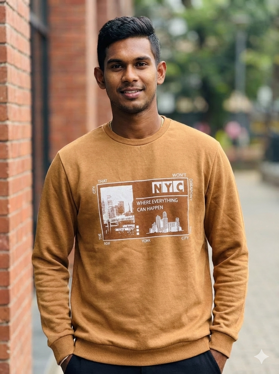 Men's loop knit t-shirts