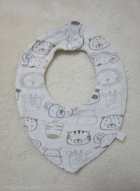 Baby's bibs - Animal faces
