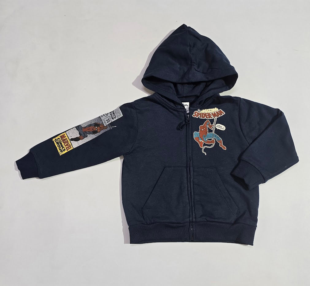 Boy's loop knit hoody zipper