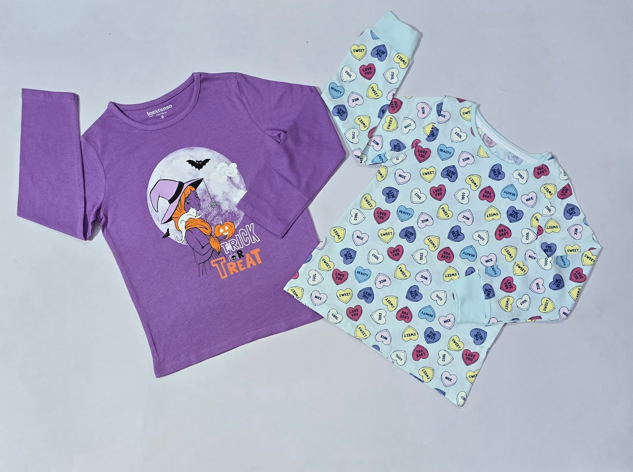 Girl's t-shirt (2 pcs combo)