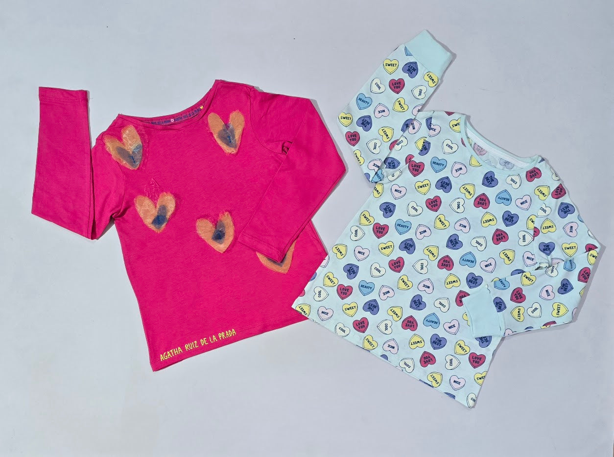 Girl's t-shirt (2 pcs combo)