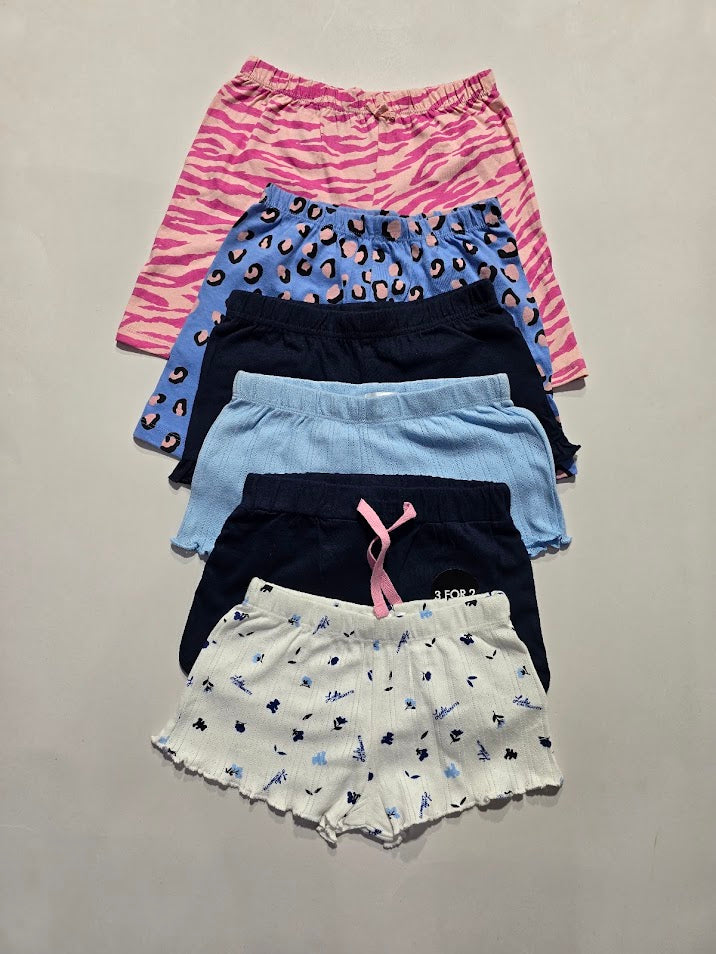 Girl's Shorts ( 6 pcs combo )