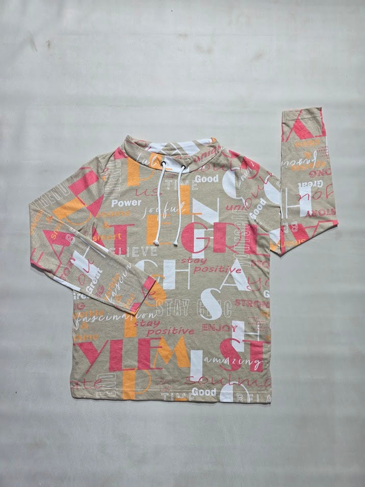 Women's close neck top