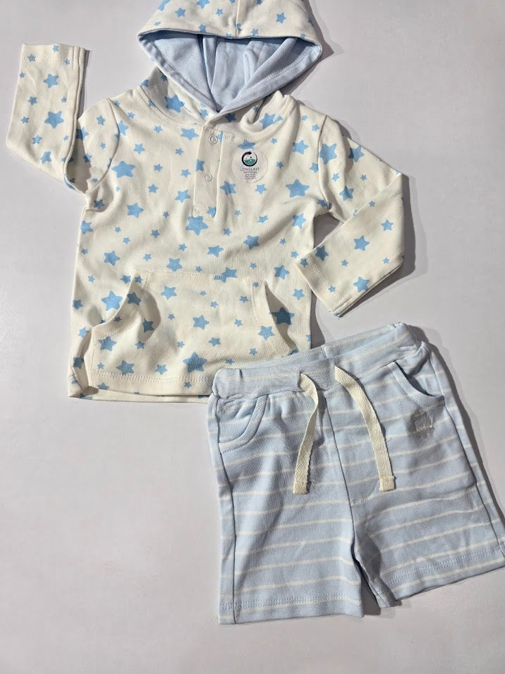 Baby's hoody shorts set