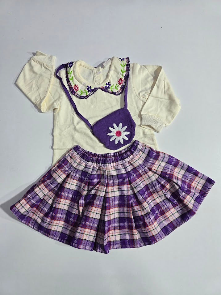 Girl's skirt set