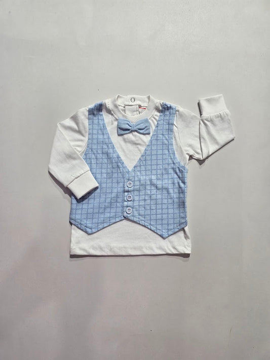 Baby's t-shirt with attached coat