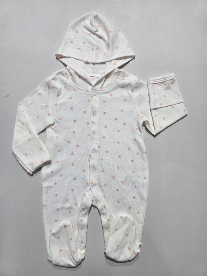 Baby's jumpsuit with hoodie