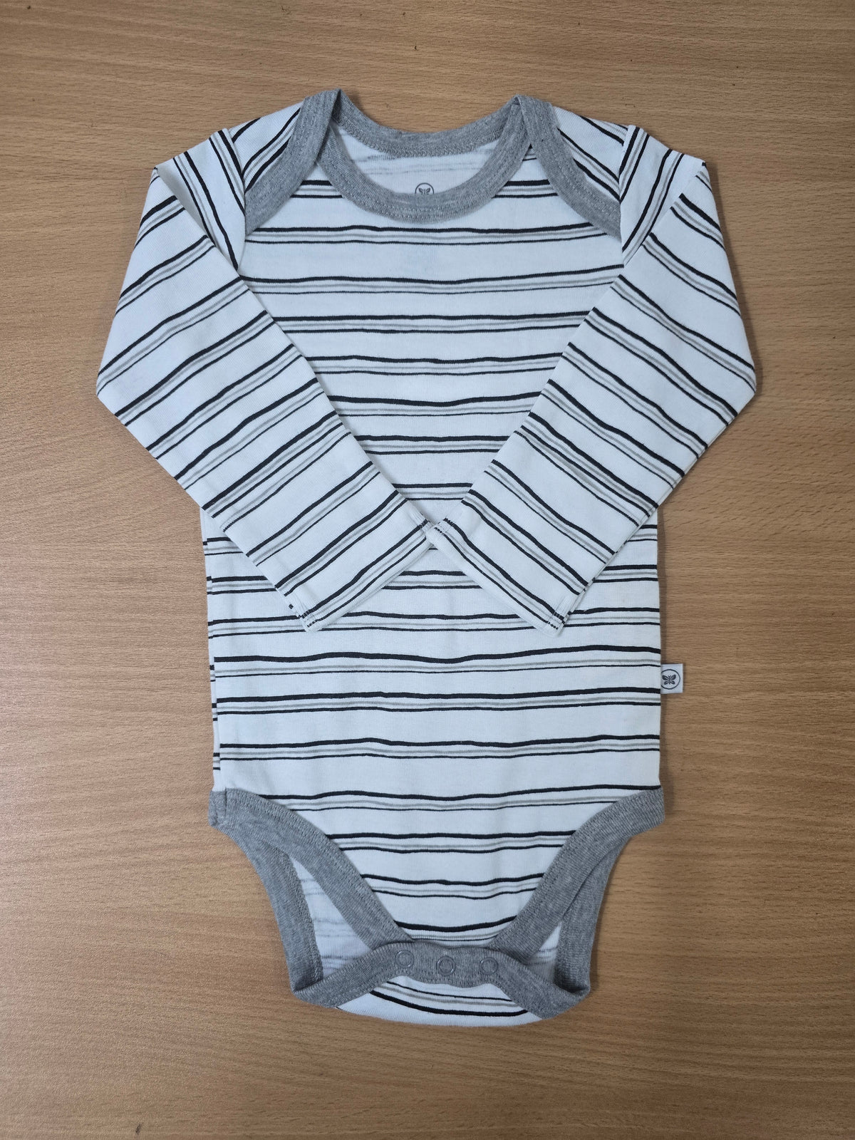 Baby's FS rompers - Black and White striped