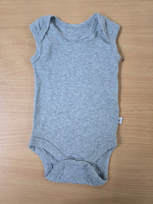 Baby's LS rompers - Light Grey Plain