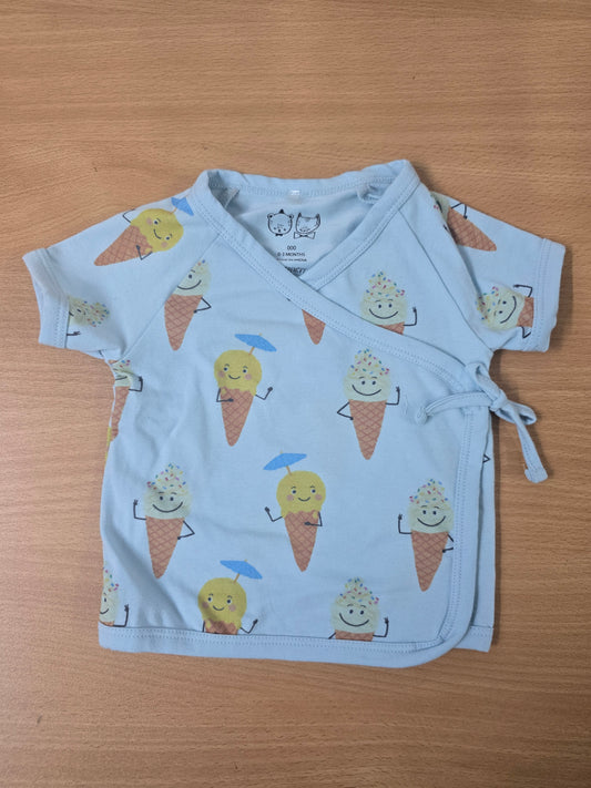 Baby's t-shirt - Ice cream side open