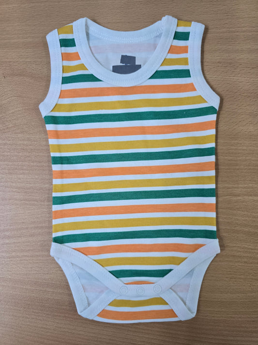 Baby's LS rompers - Colours striped