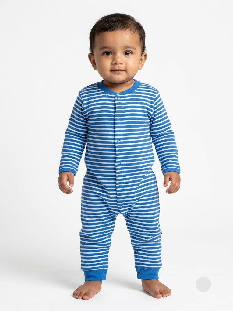 Baby's FS jumpsuit - blue line