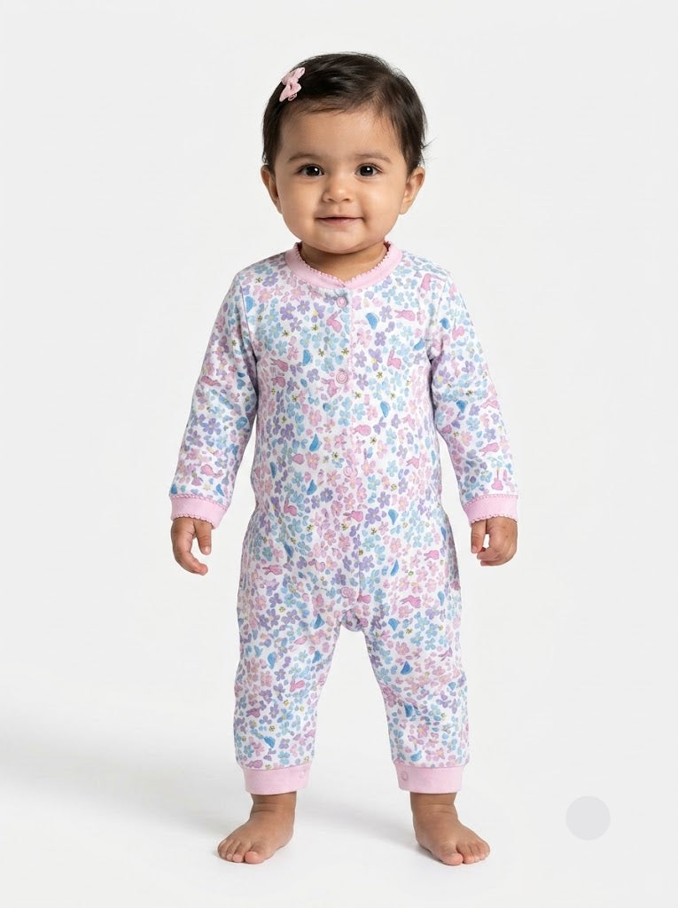 Baby's FS jumpsuit - flowers