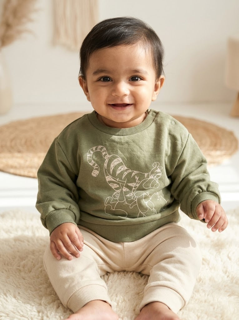 Baby's loop knit t-shirt - pooh