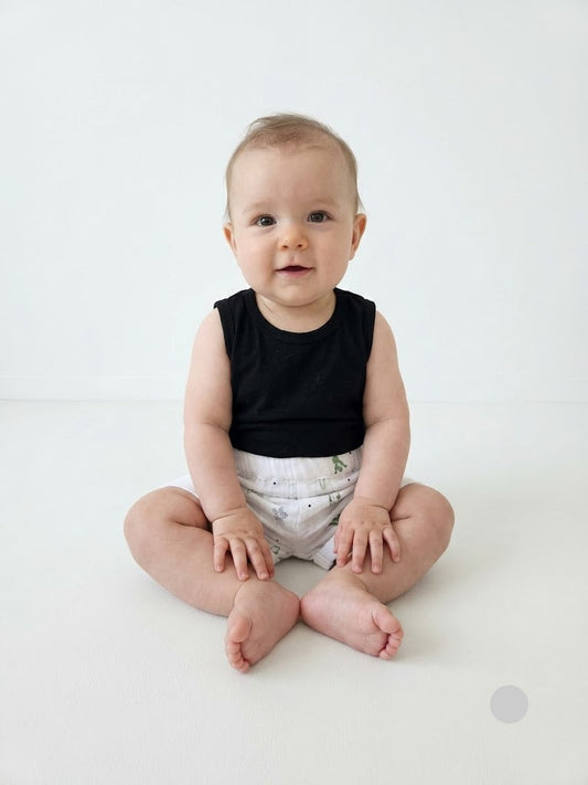 Baby's muslin shorts - w.cactus