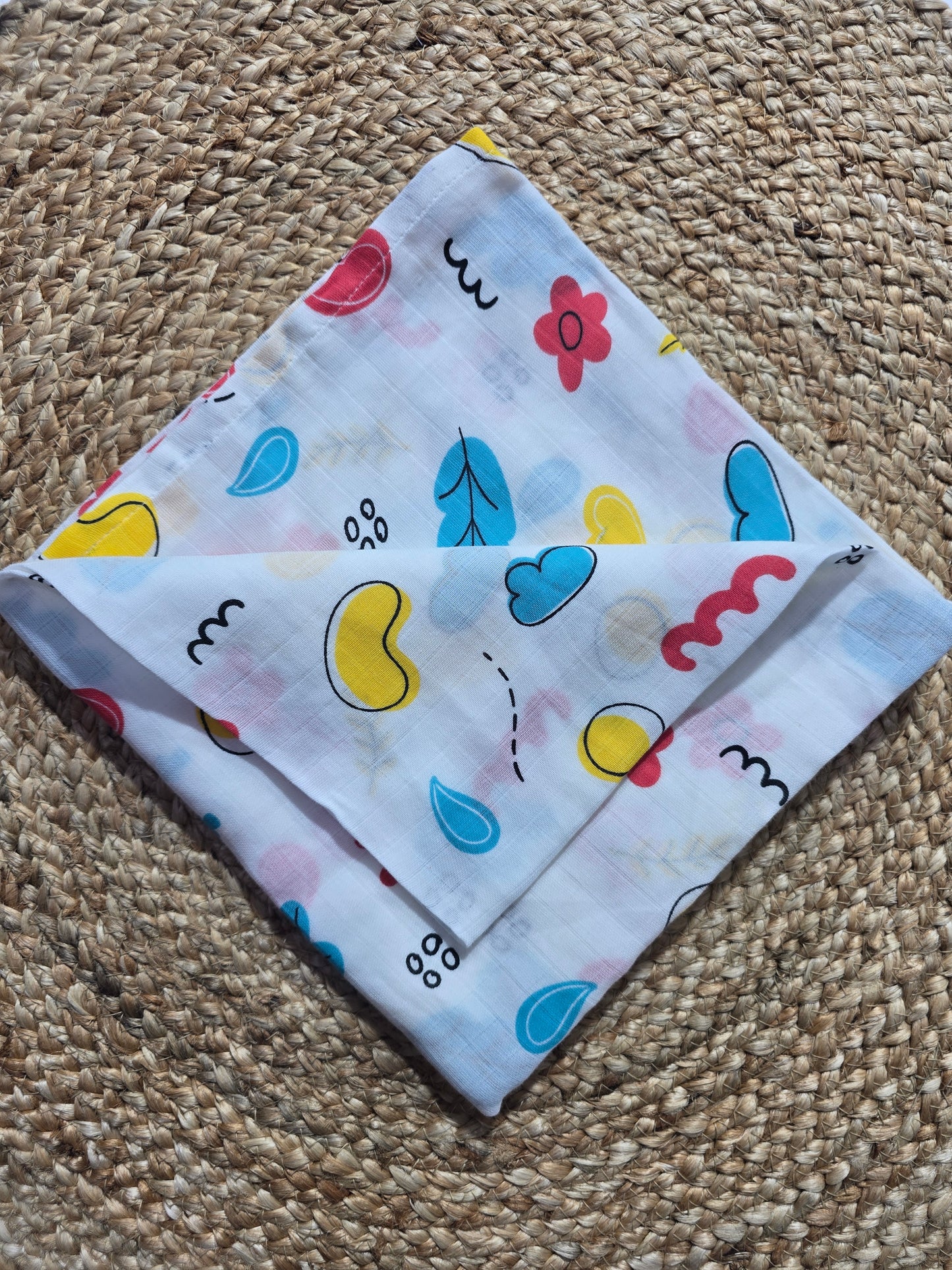 Baby's muslin swaddle - Leaf