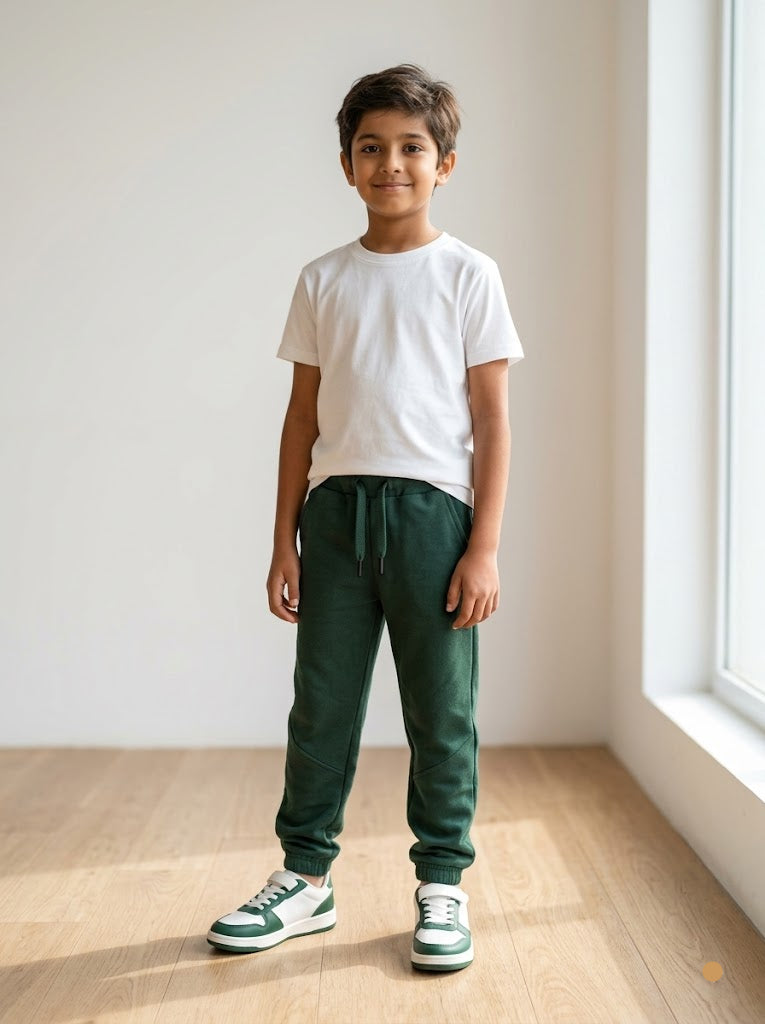 Boy's loop knit pant - green