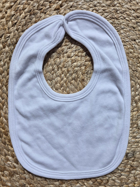 Baby's bibs - white plain