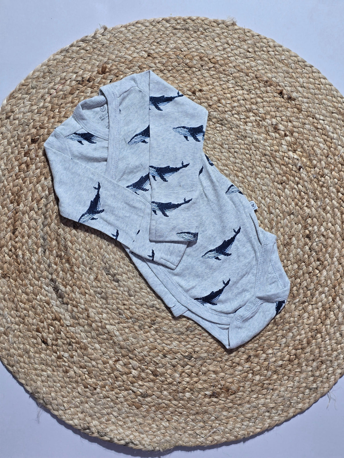 Baby's FS rompers - grey whale