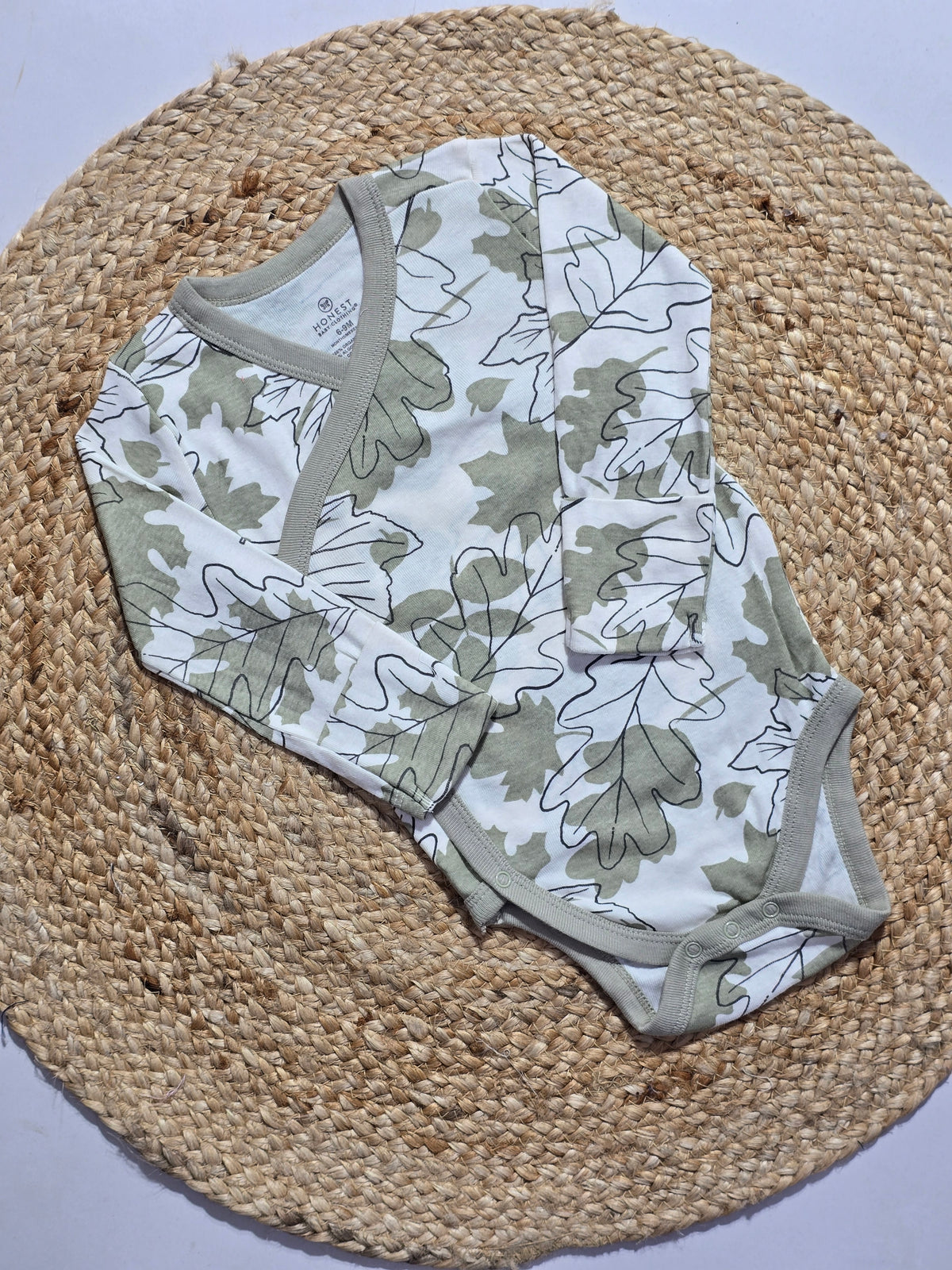 Baby's FS rompers - leaves