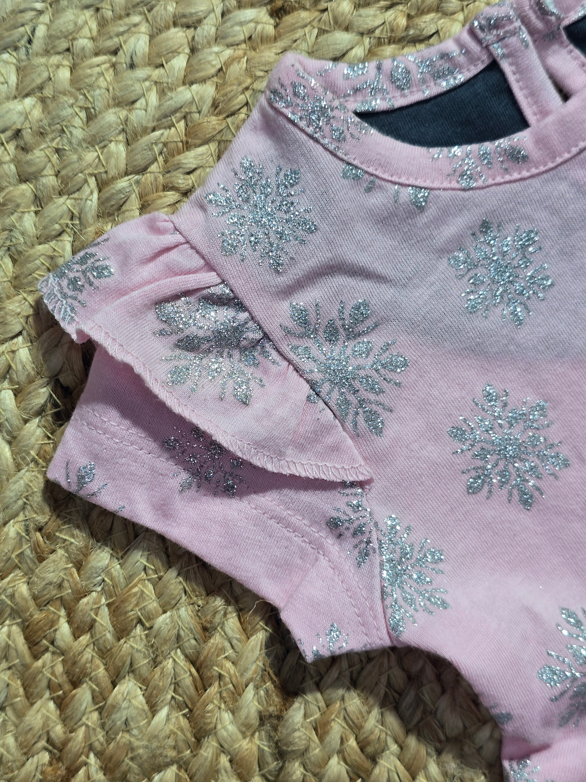 Baby's frock - silver crystal