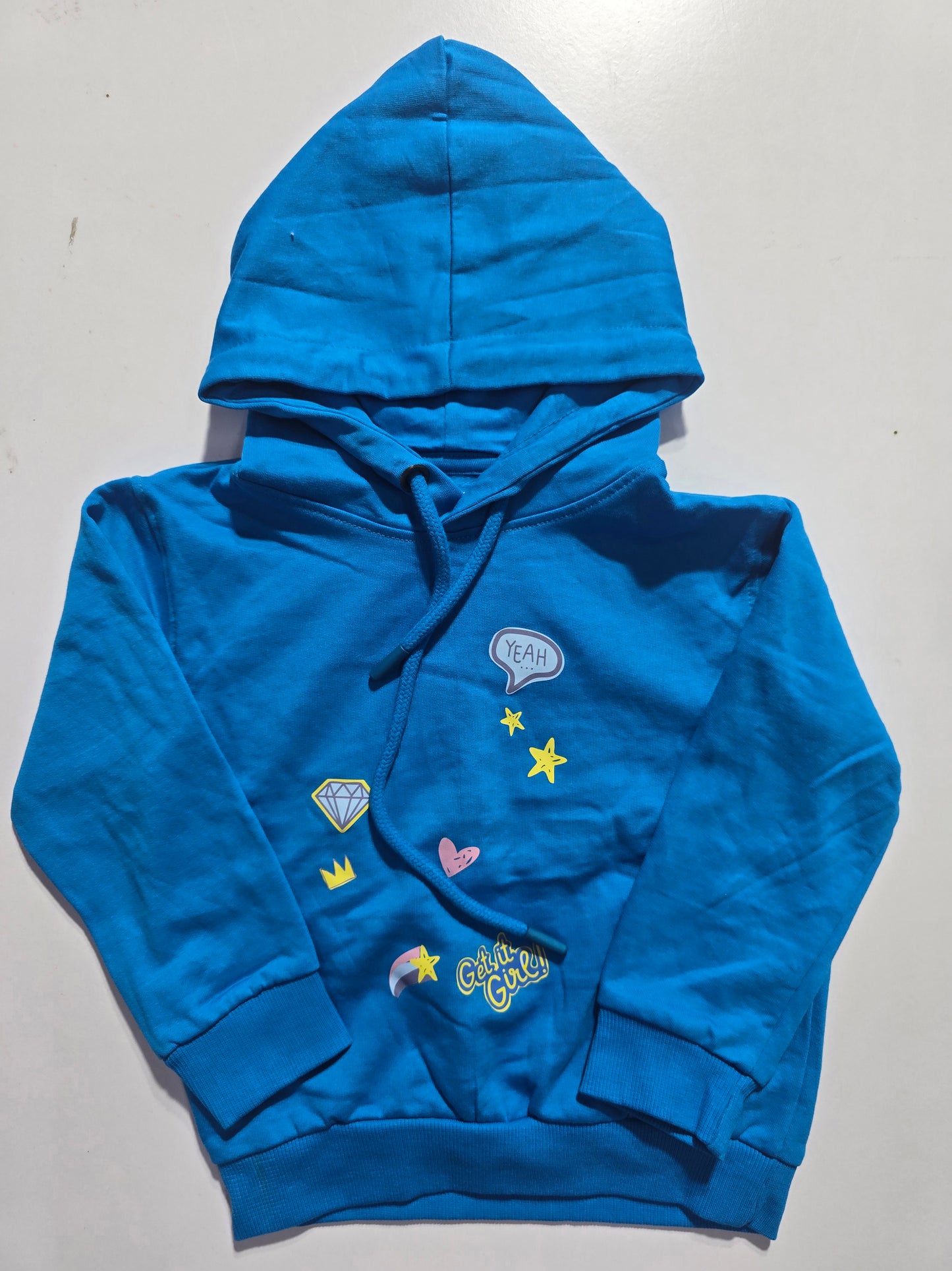Baby's loop knit hoodie - girl