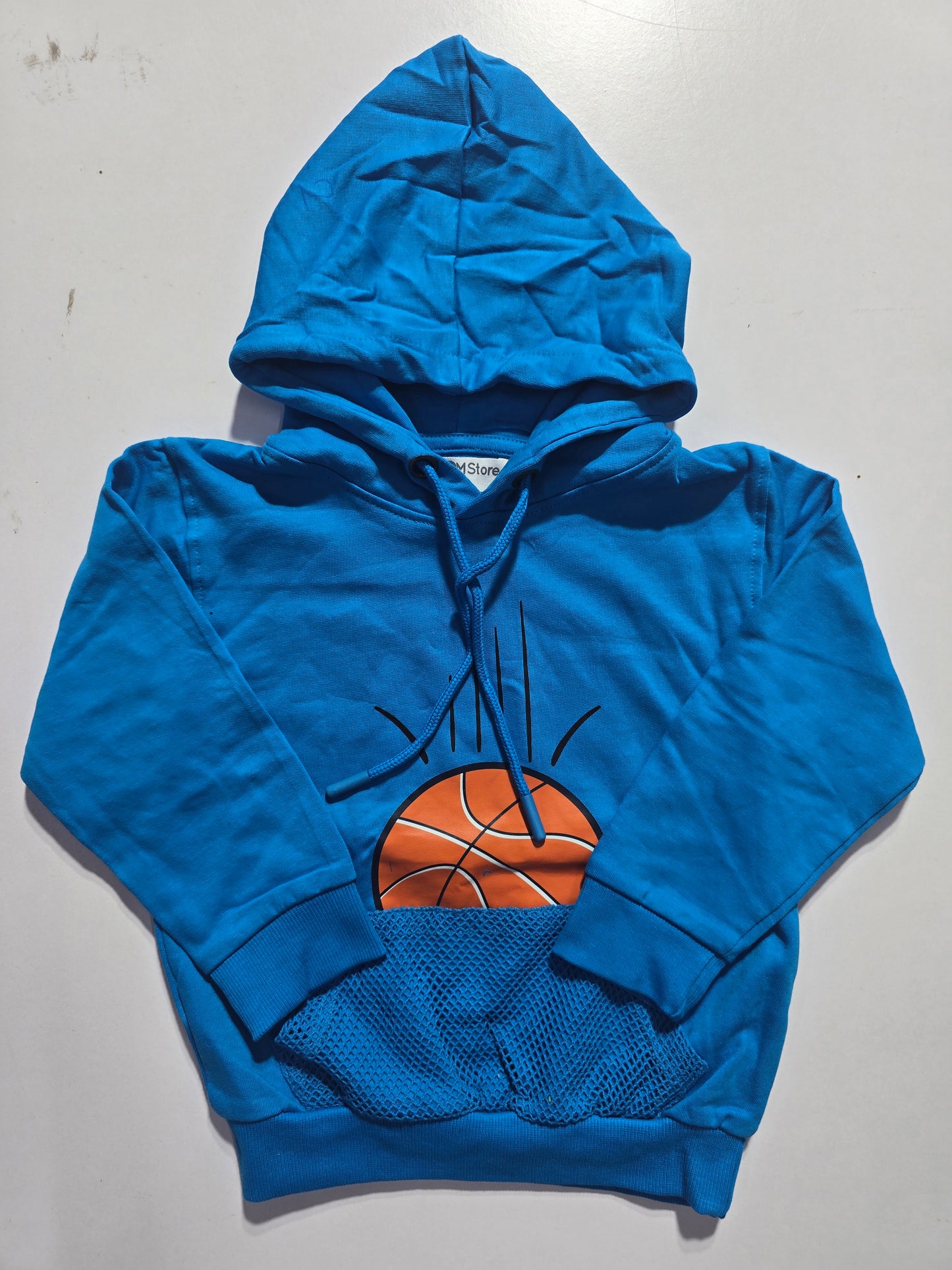 Baby's loop knit hoodie - basket ball