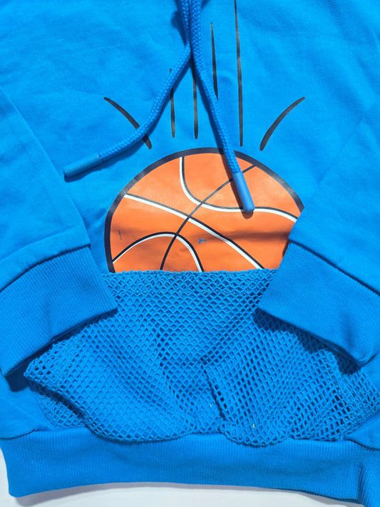 Baby's loop knit hoodie - basket ball