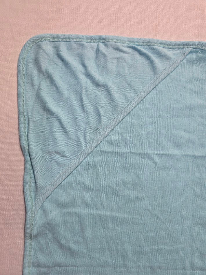 Baby's Hooded blanket - Sky blue