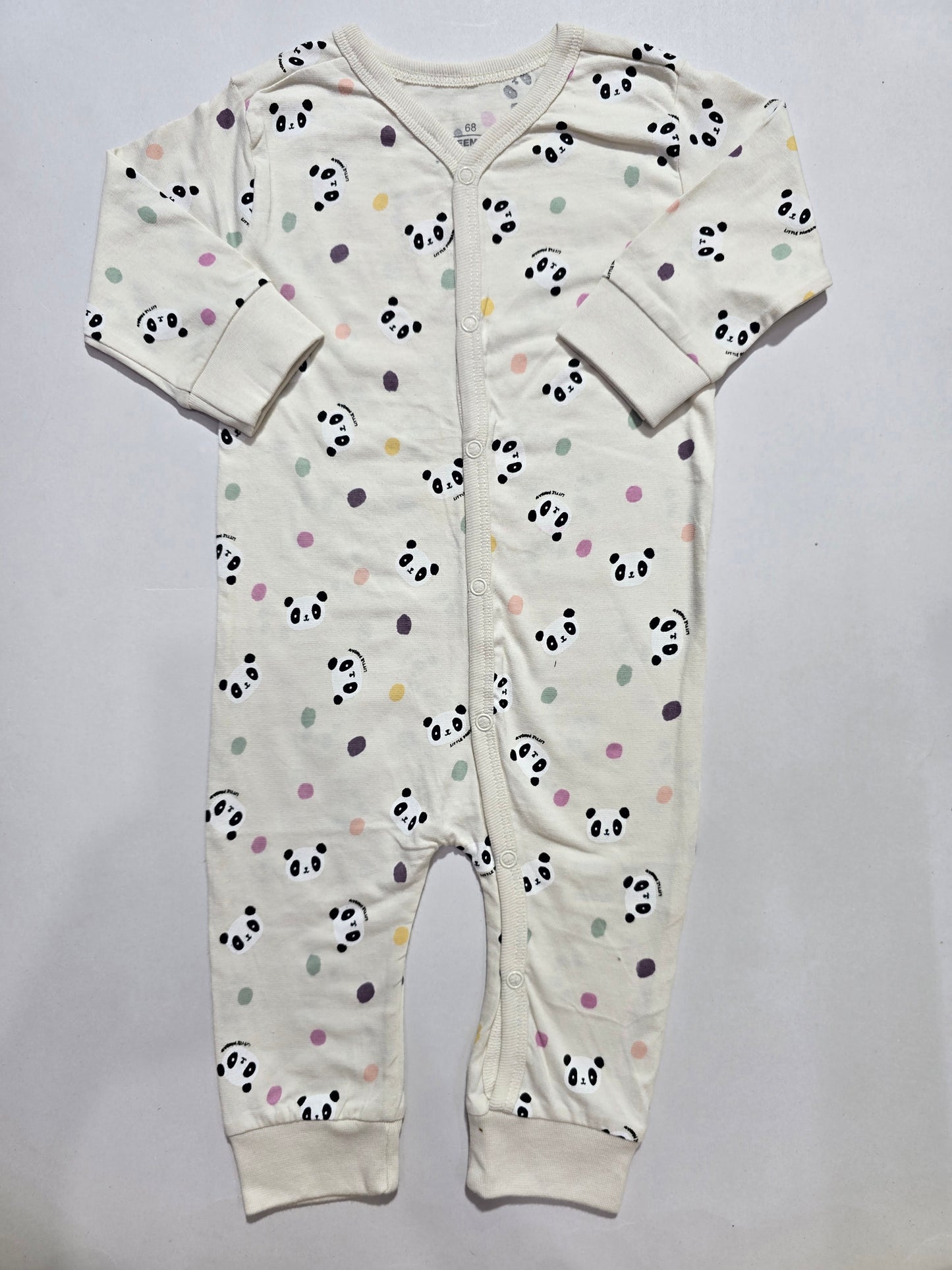 Baby's jumpsuit/sleepsuit - panda
