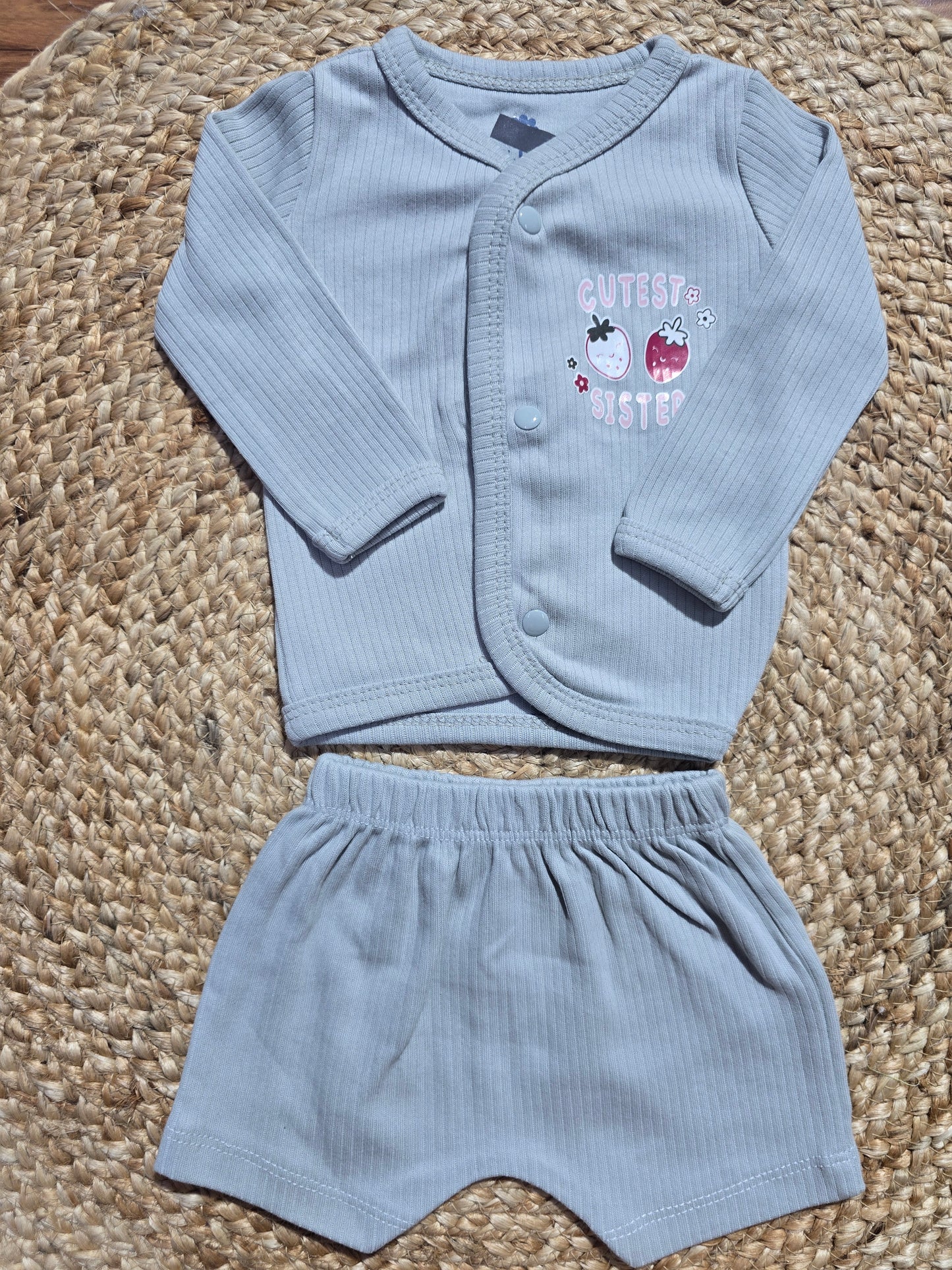 Baby's FS jablas shorts set - pista strawberry