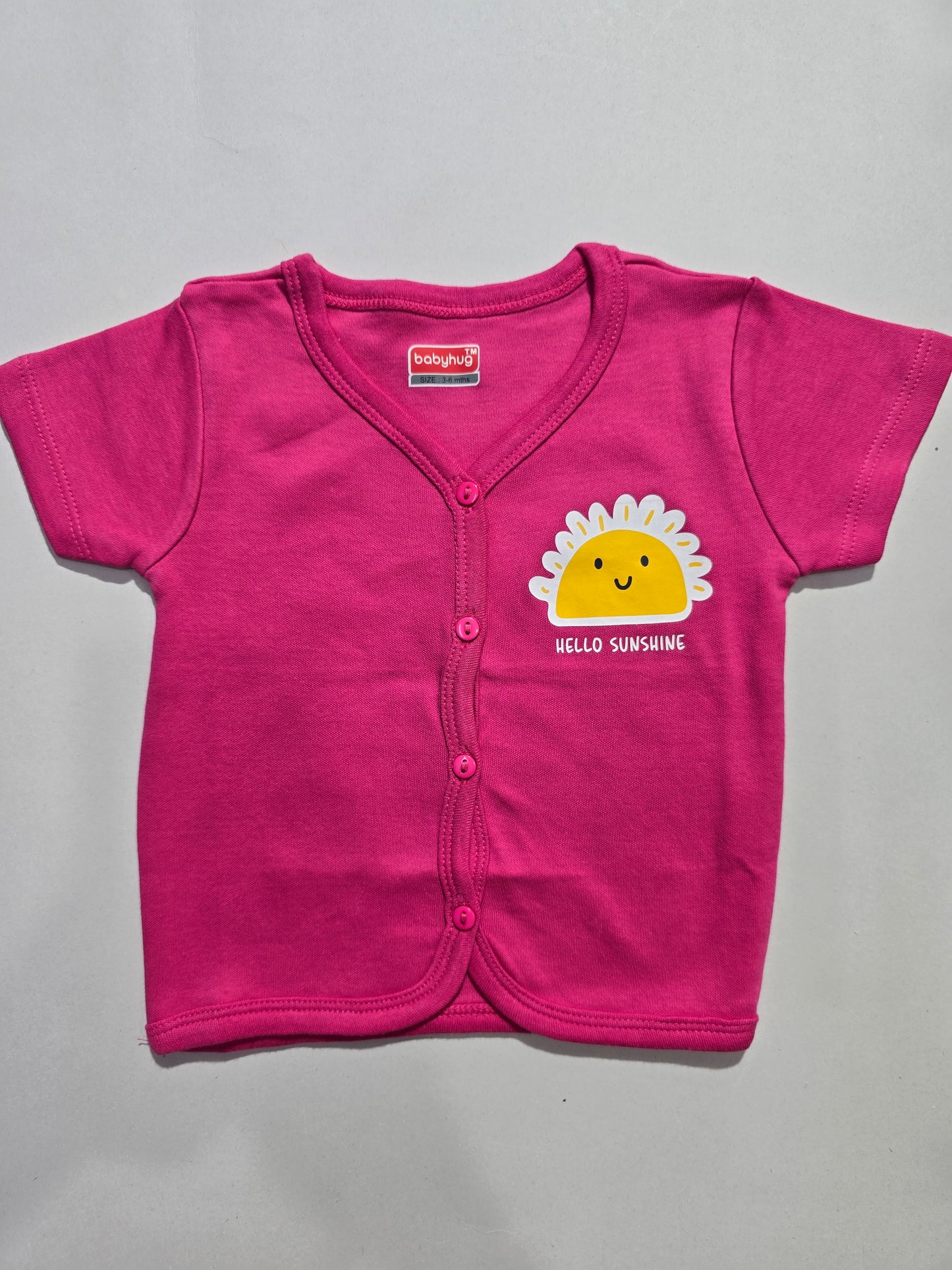 Baby's jabla top - pink sun