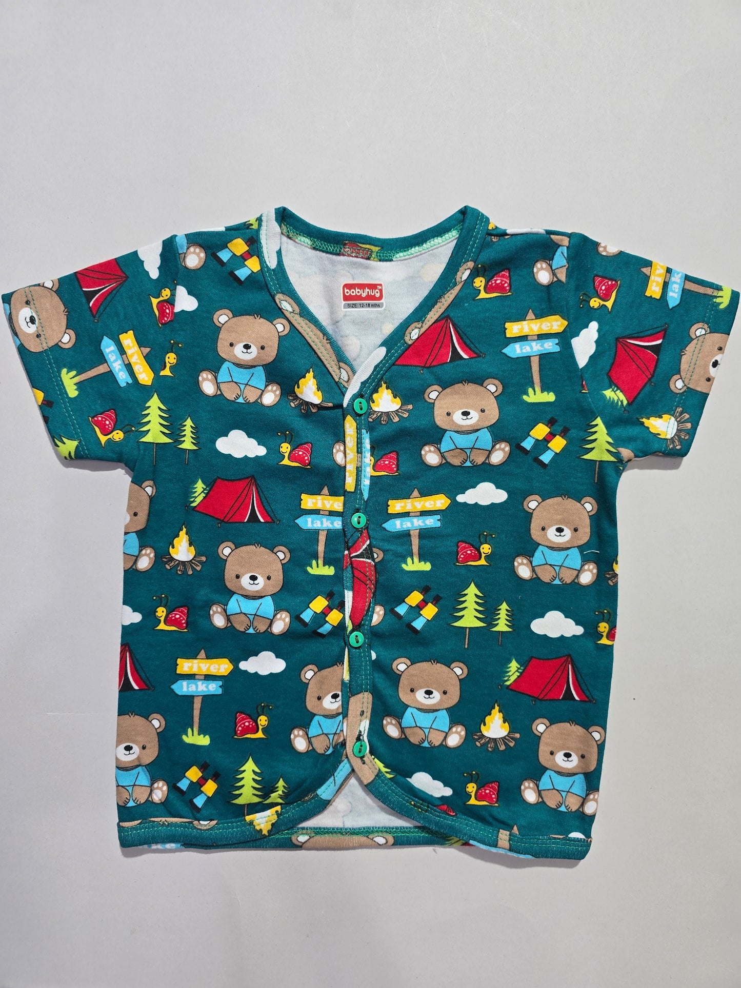 Baby's jabla top - x mas teddy