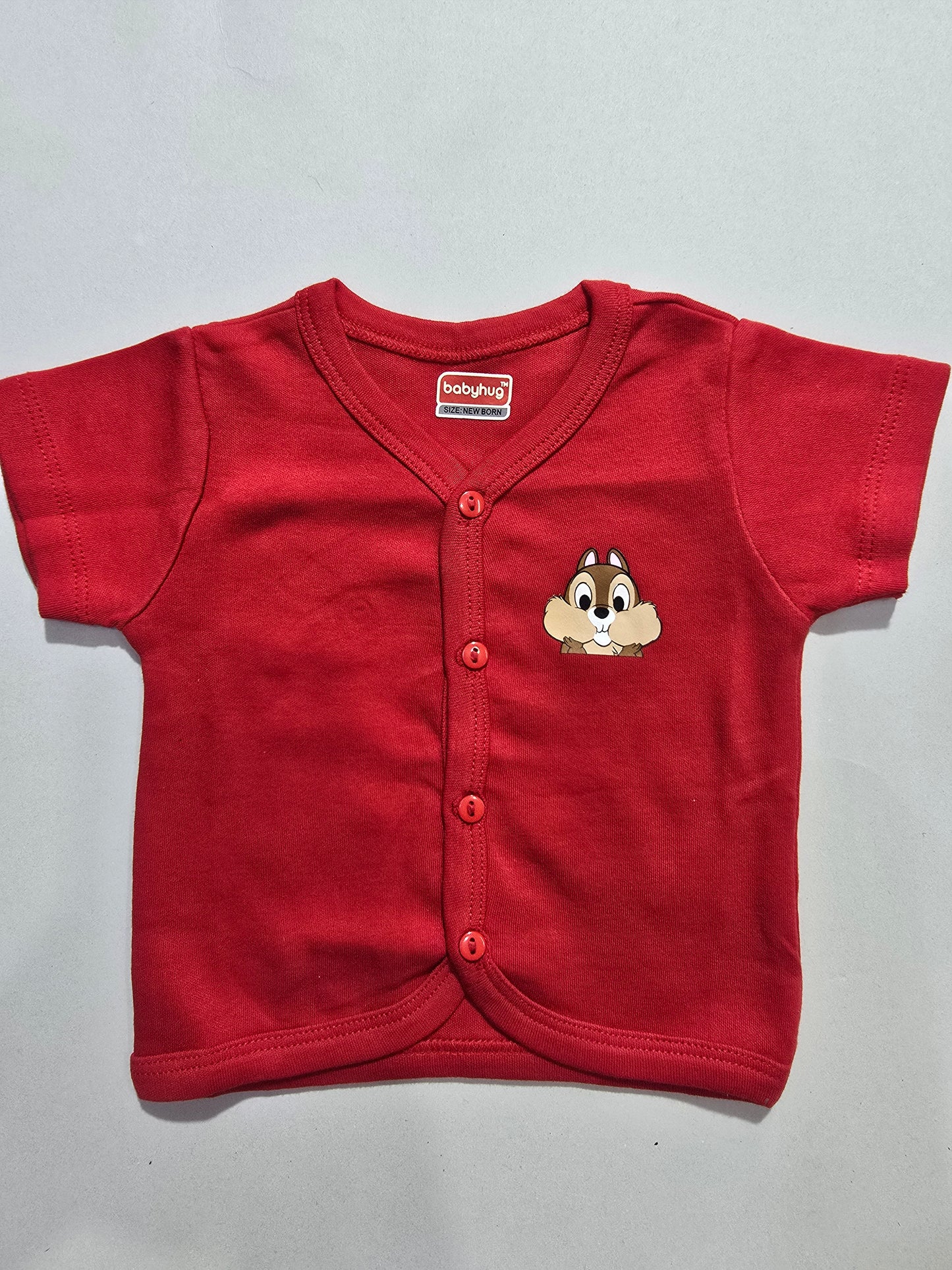 Baby's jabla top - red squirel