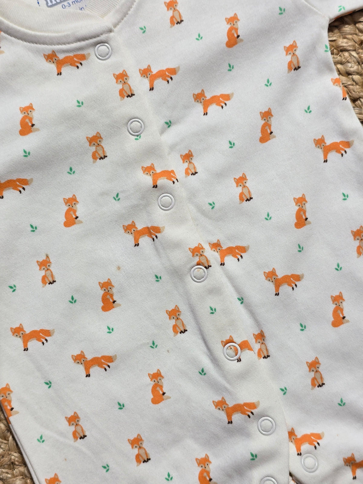 Baby's FS jumpsuit with shoe - mini fox