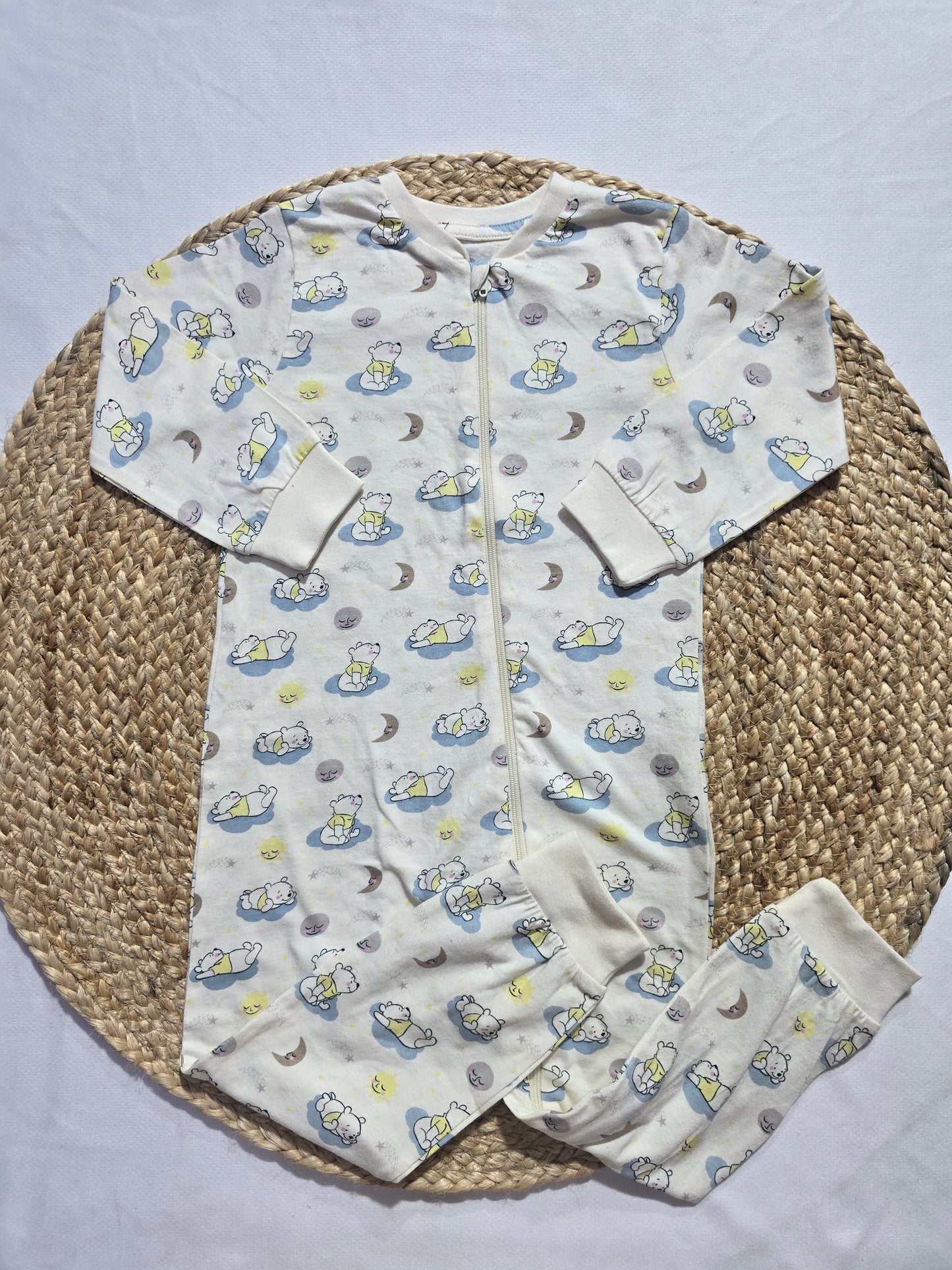 baby's jumpsuit/sleepsuit - moon bear
