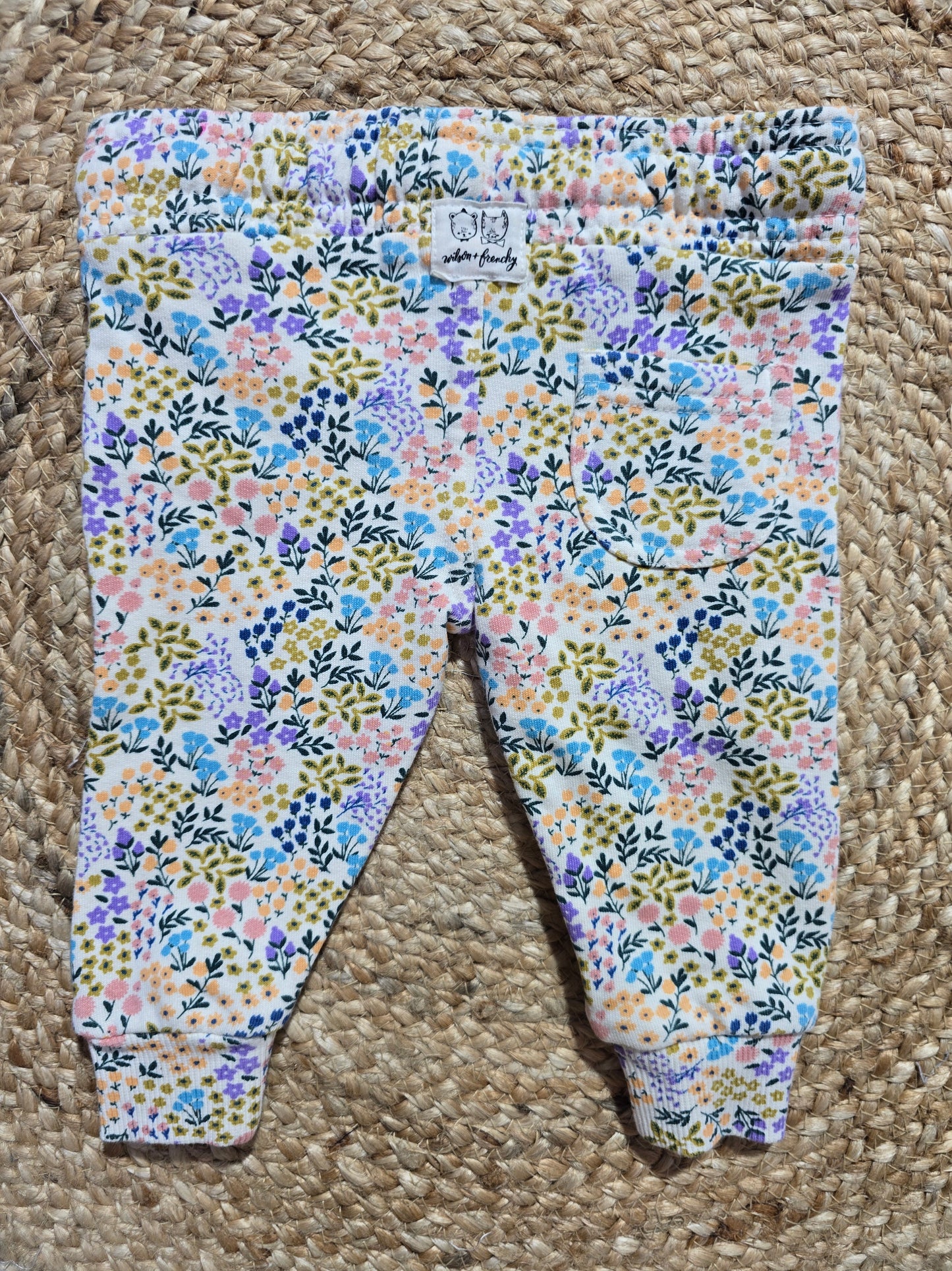 Baby's loop knit pant - clolour blossoms
