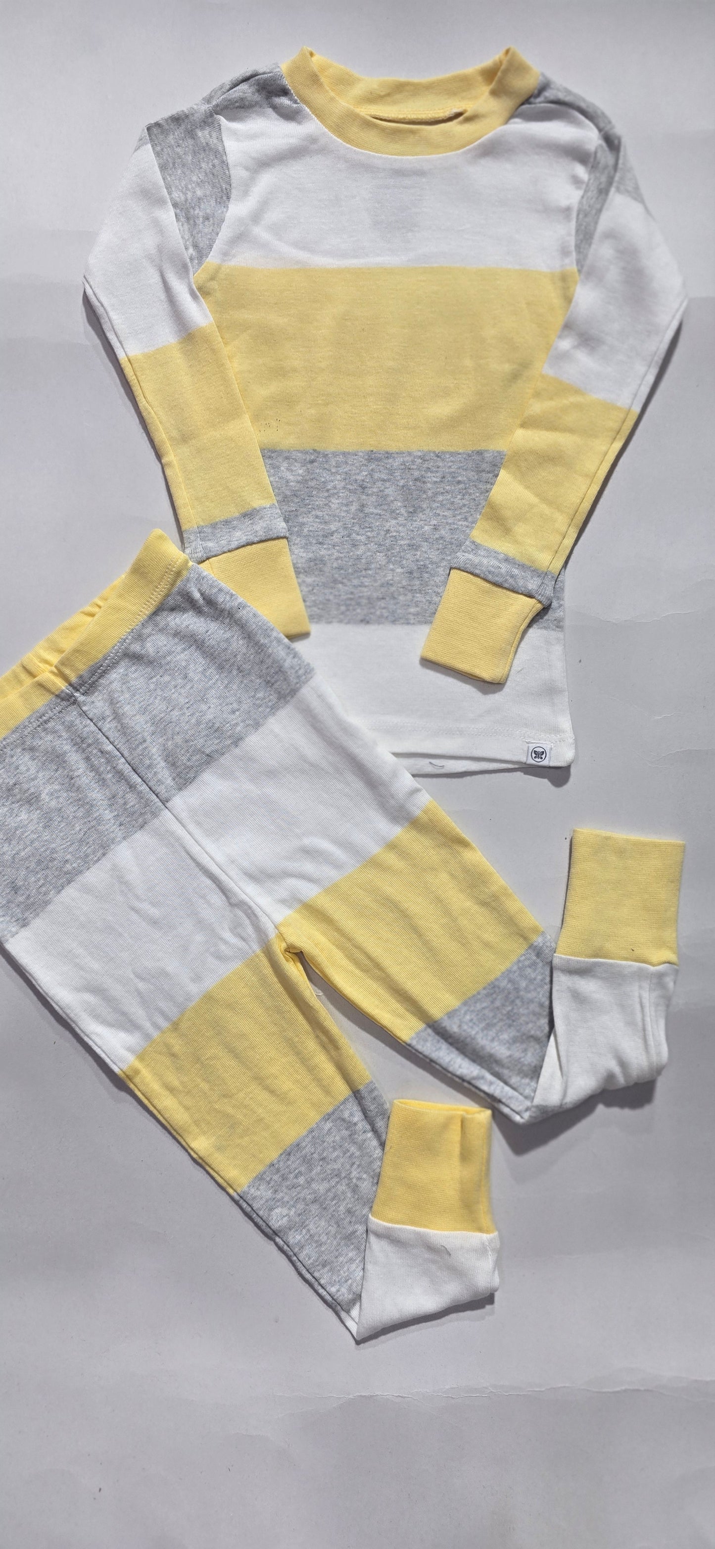 Baby's Pant Set – yellow stripe