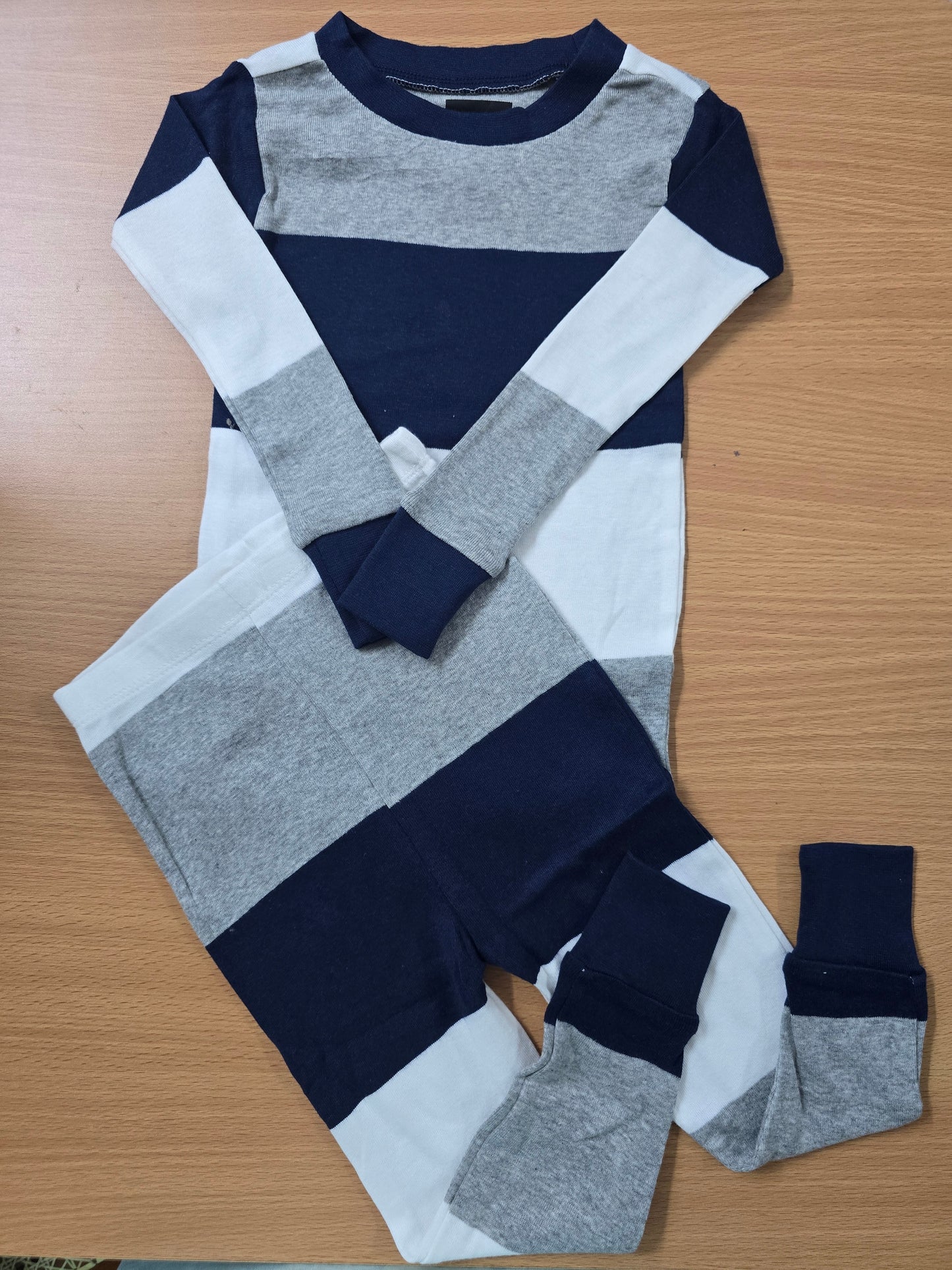 Baby's Pant Set – navy stripe
