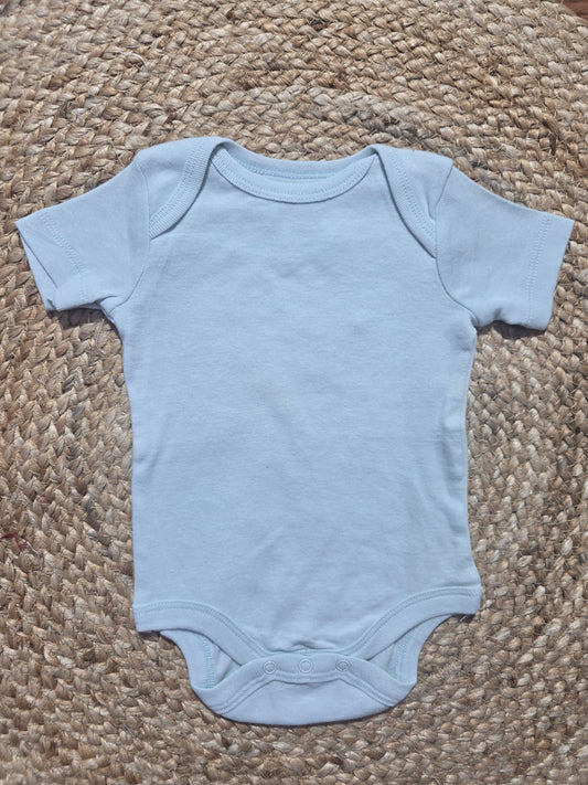 Soft Cotton Baby Rompers Light Blue for Newborn Babies