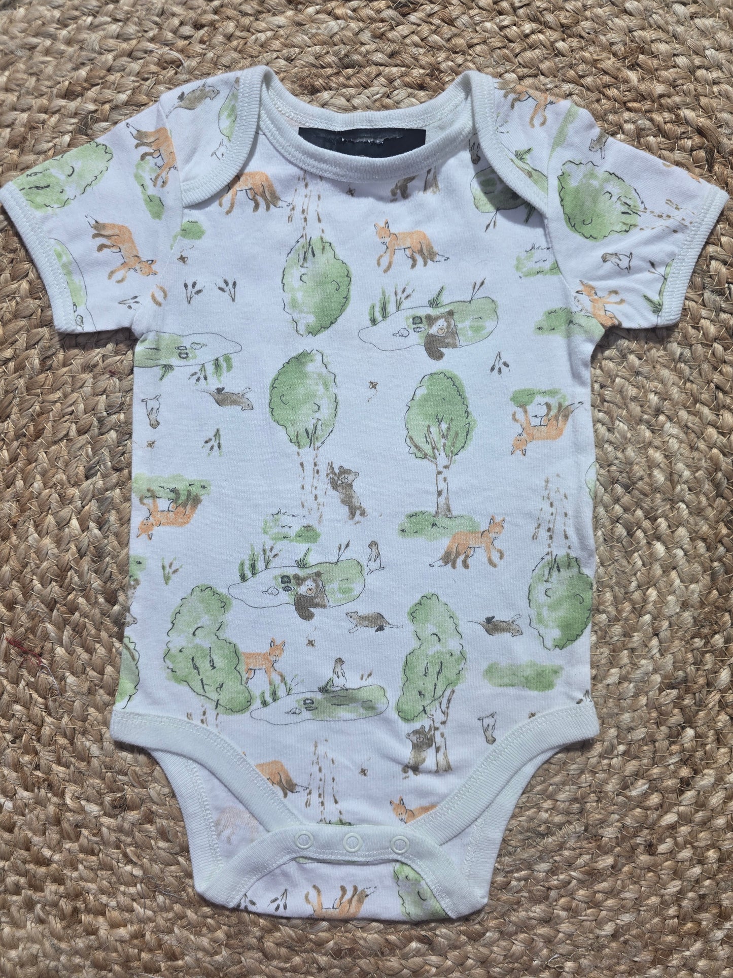 Baby's rompers - fox bear