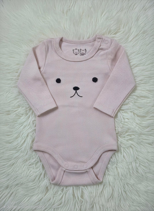 Baby's FS rompers - cat baby pink