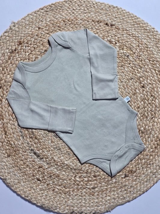 Baby's FS rompers - sage green