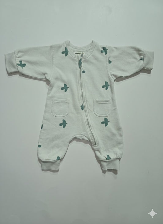 Baby's FS loop knit jumpsuit /sleepsuit