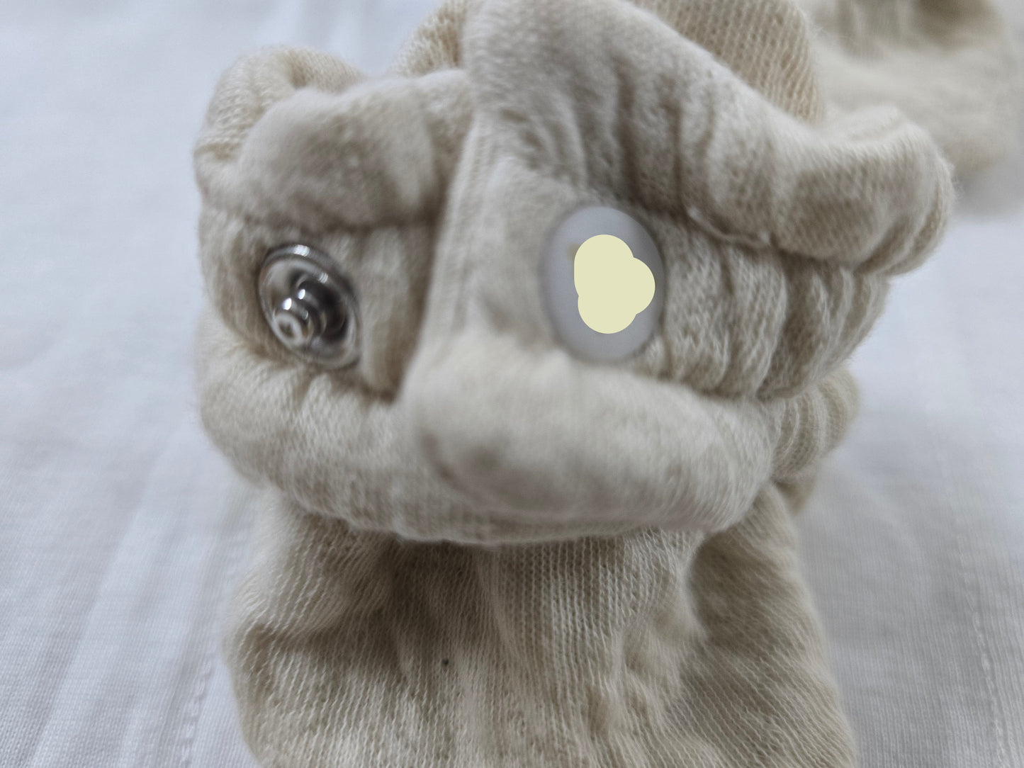 Baby's booties – pastel beige