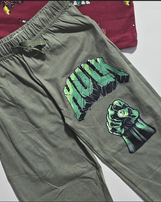 boy's pant set - hulk