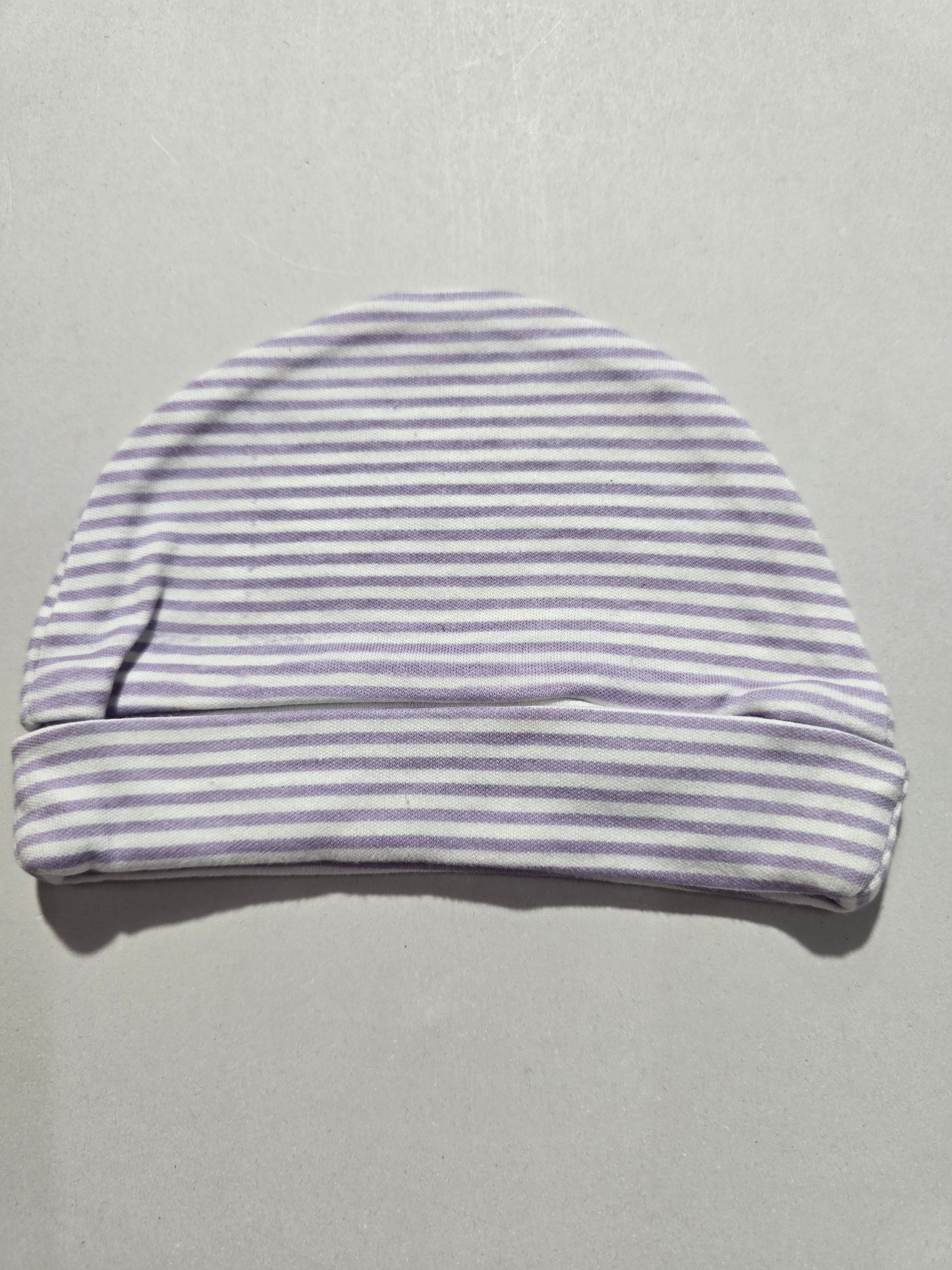 Baby's cap - Purple stripes