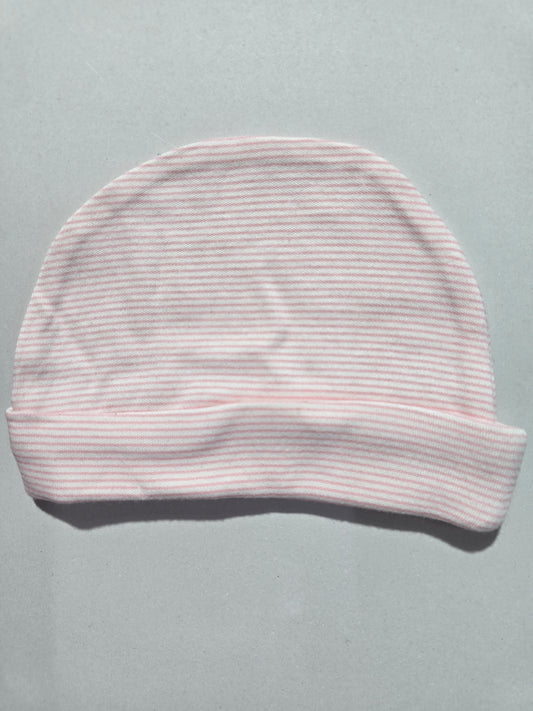 Baby's cap - light pink stripes