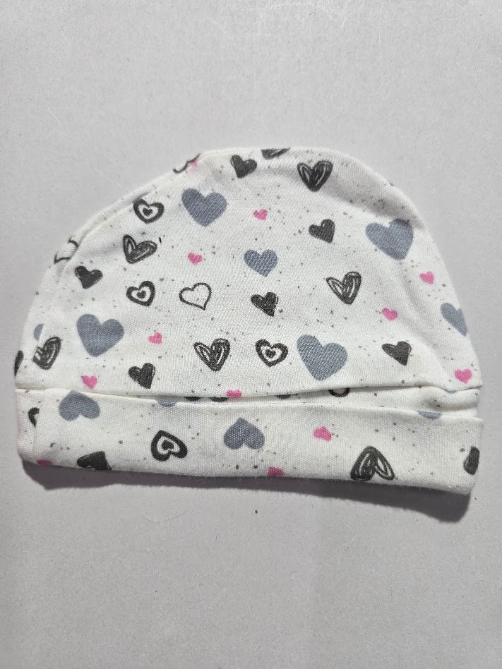 Baby's cap - Hearts